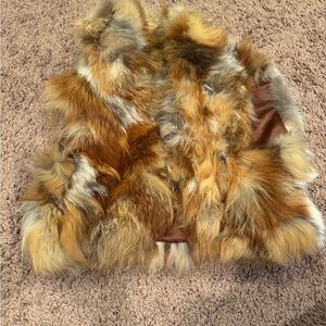 Marciano Genuine Fox Fur Vest - Multicolor